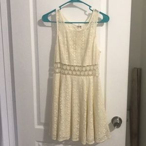 White lace dress mini